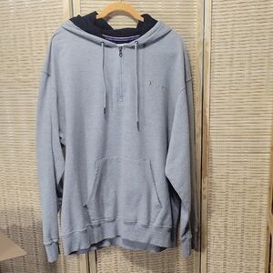 EUC Champion Quarter Zip Hoodie - Gray - Men's Size 2XL